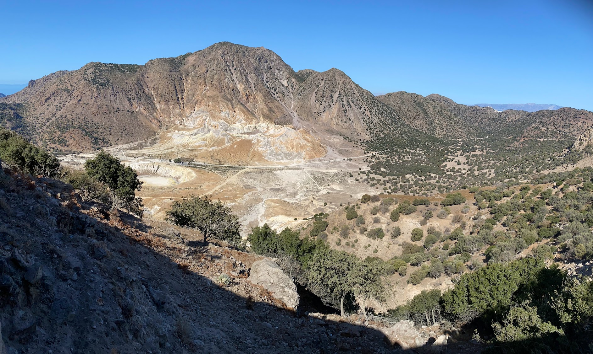 Die vulkanische Insel Nisyros